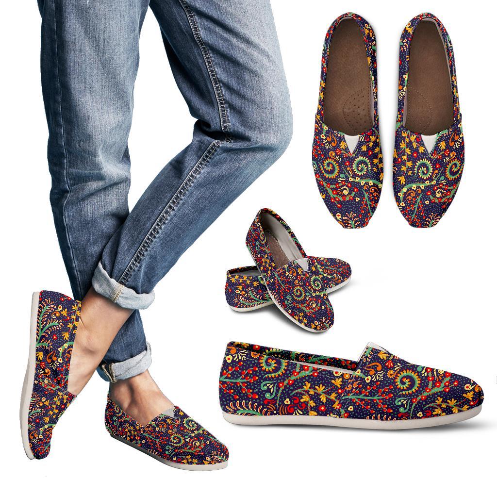 Mandala Floral Bohemian Pattern Print Women's Casual Canvas Shoes