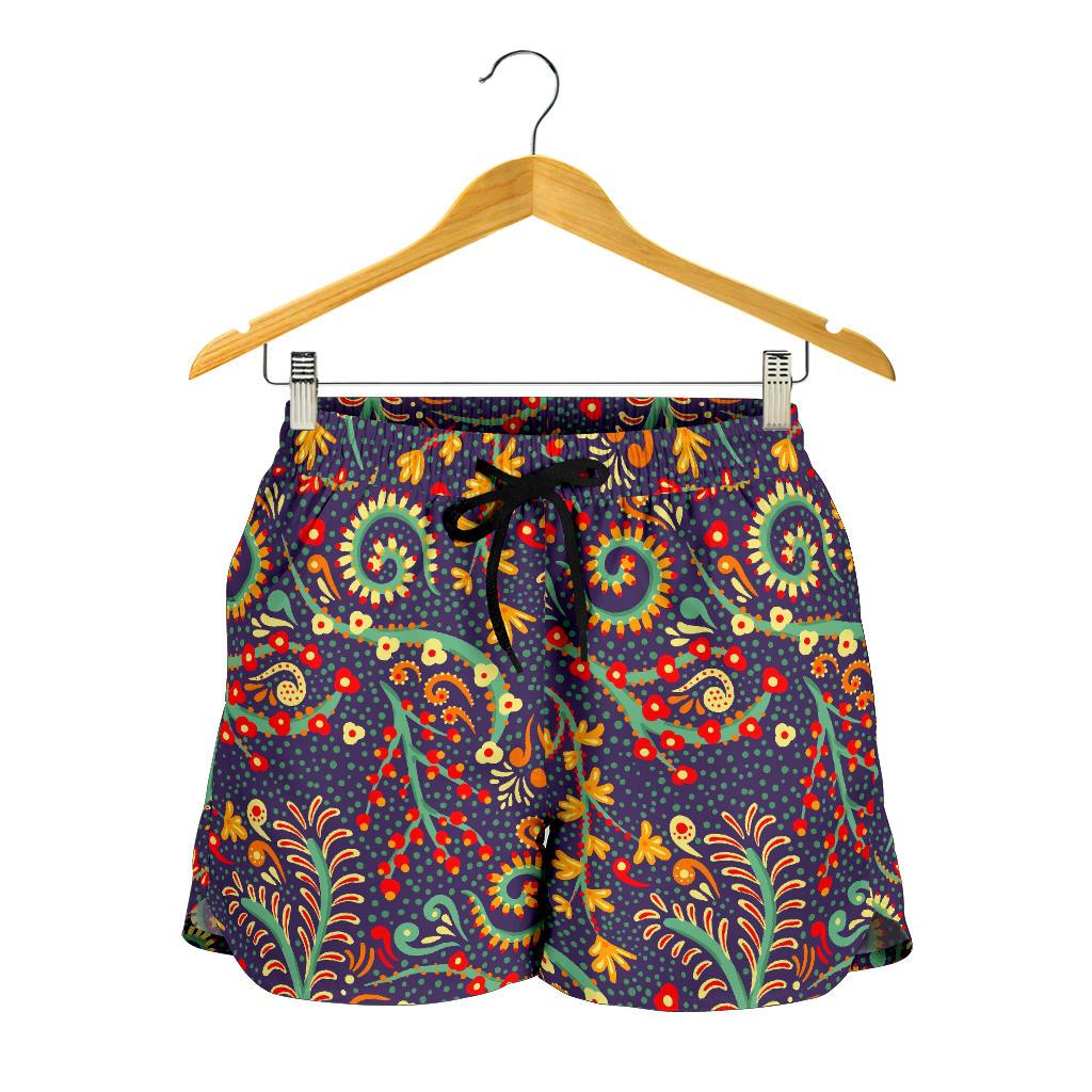 Mandala Floral Bohemian Pattern Print Women's Shorts