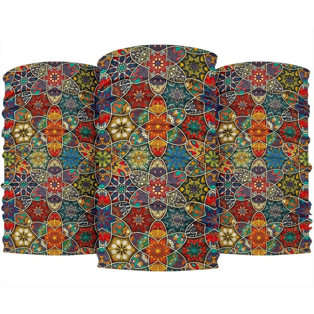 Mandala Star Bohemian Pattern Print 3-Pack Bandanas