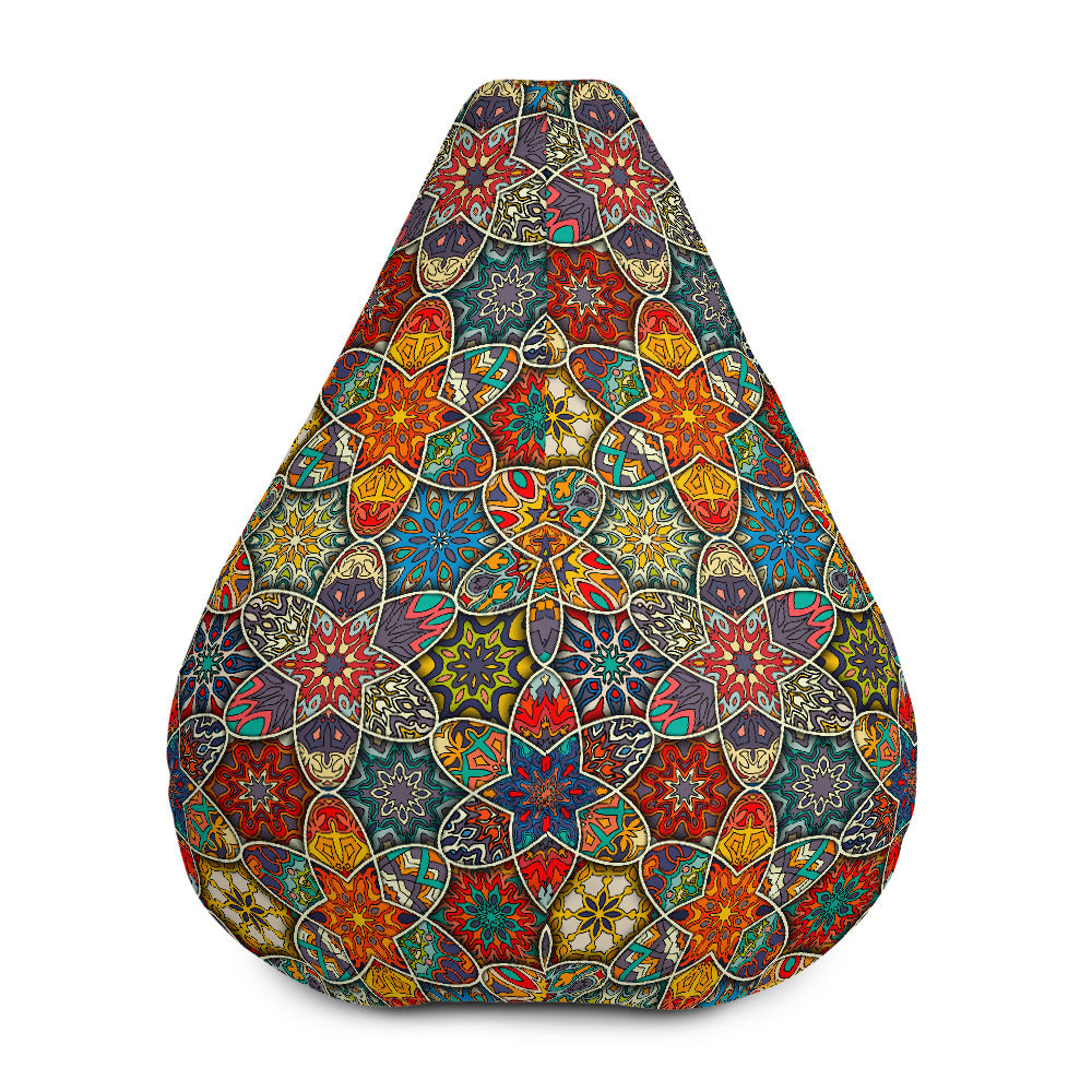 Mandala Star Bohemian Pattern Print Bean Bag Cover