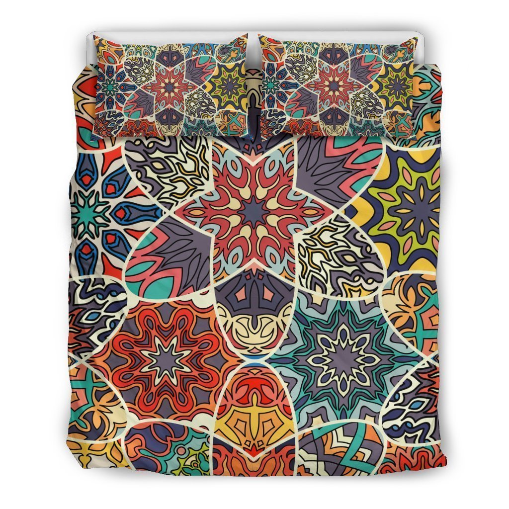 Mandala Star Bohemian Pattern Print Duvet Cover Bedding Set