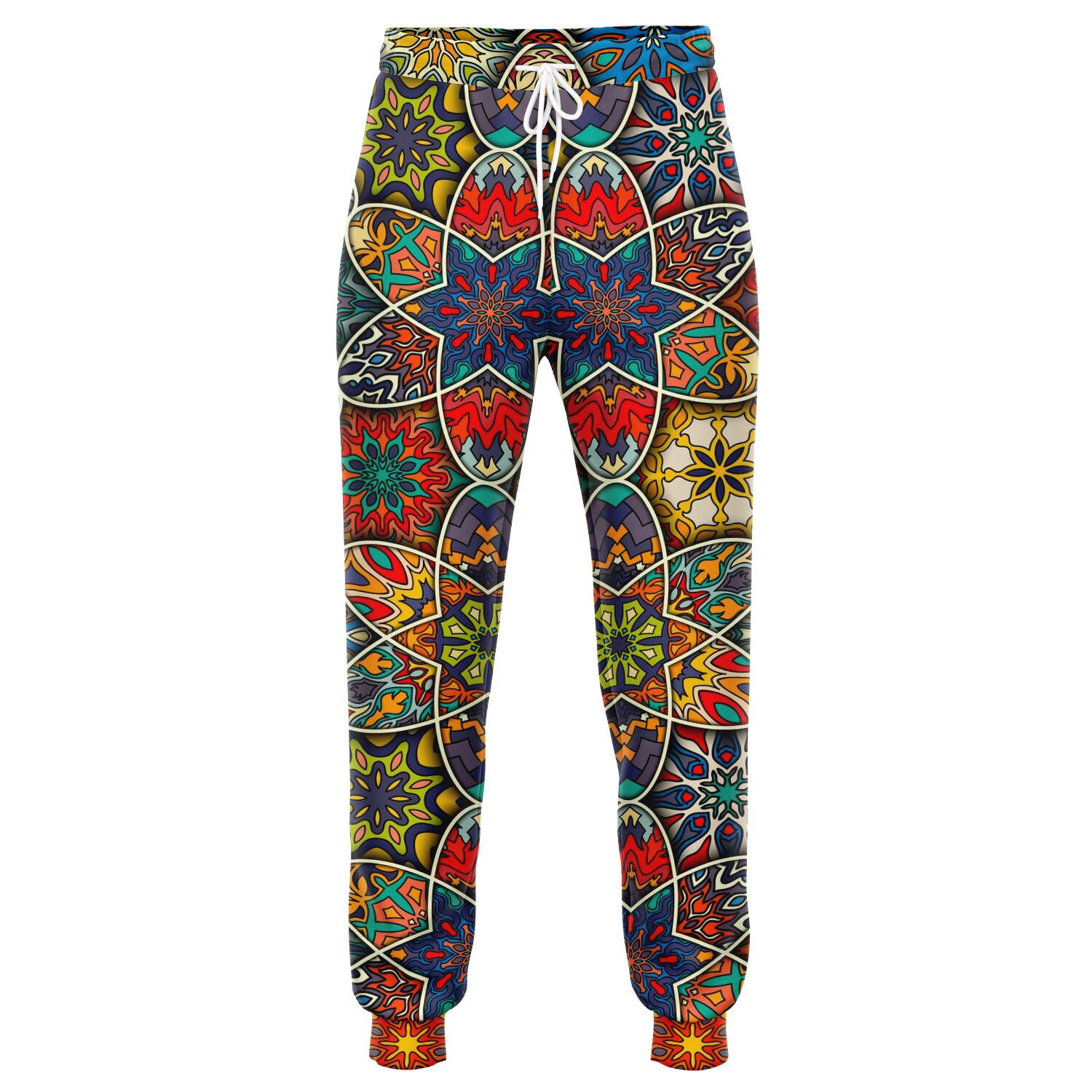 Mandala Star Bohemian Pattern Print Jogger Pants