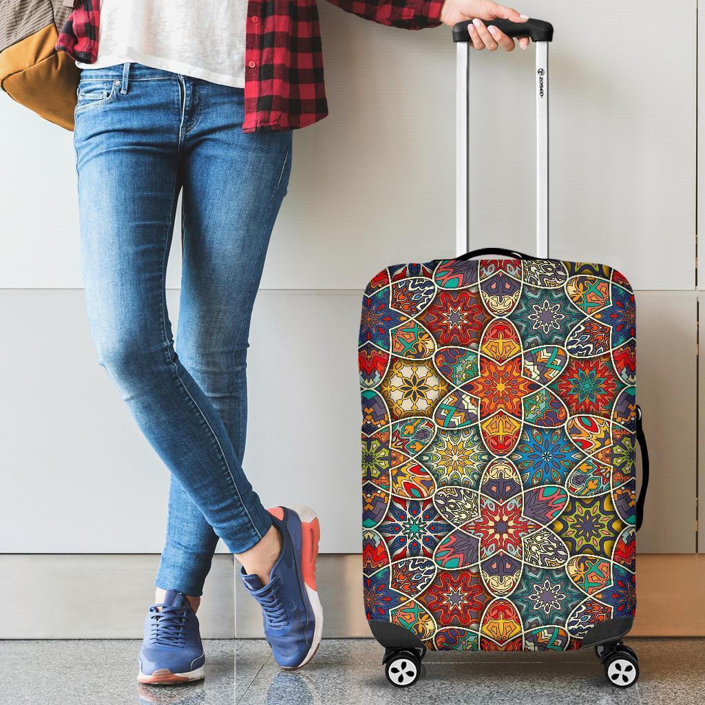 Mandala Star Bohemian Pattern Print Luggage Cover