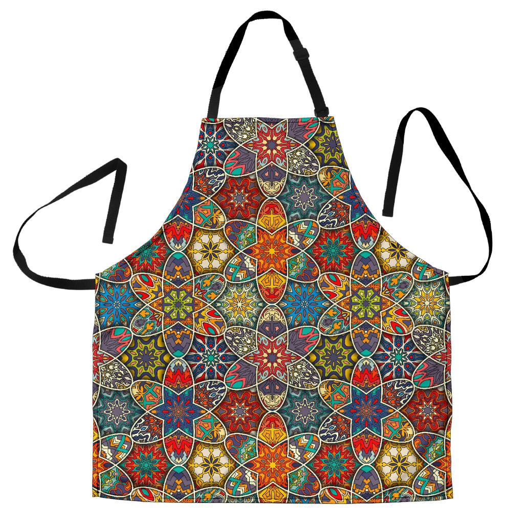 Mandala Star Bohemian Pattern Print Men's Apron