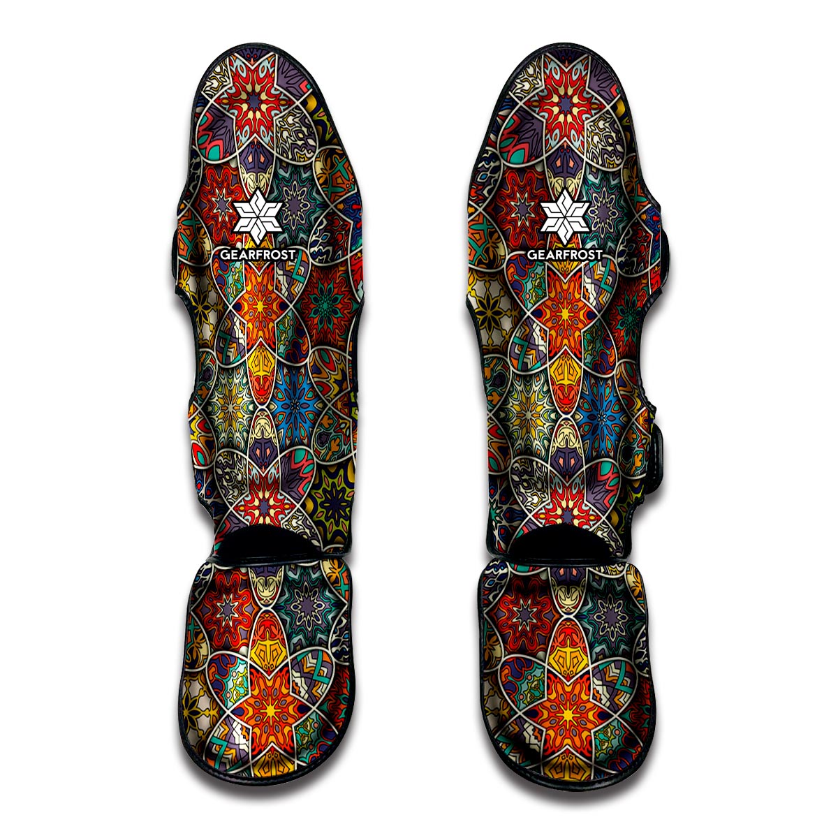 Mandala Star Bohemian Pattern Print Muay Thai Shin Guards