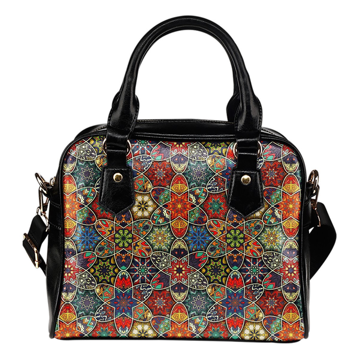 Mandala Star Bohemian Pattern Print Shoulder Handbag