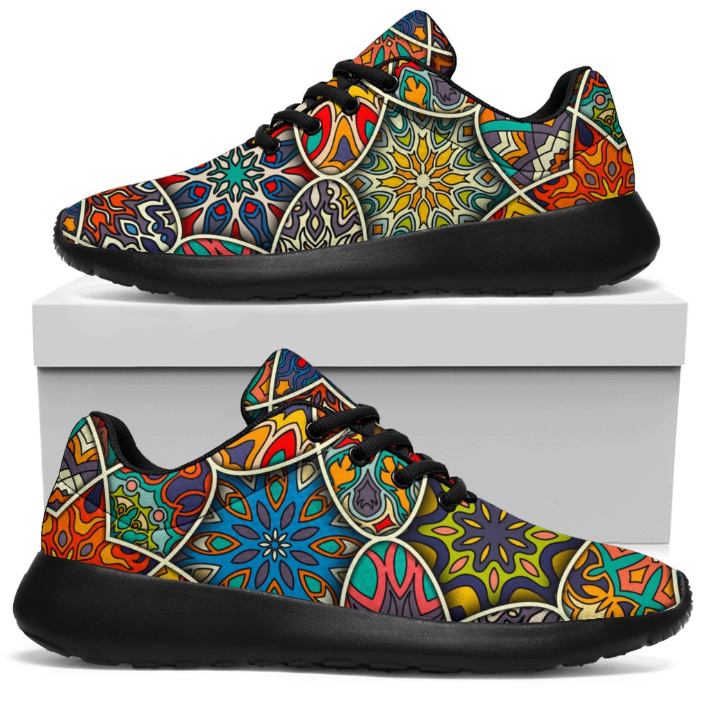 Mandala Star Bohemian Pattern Print Sport Sneakers