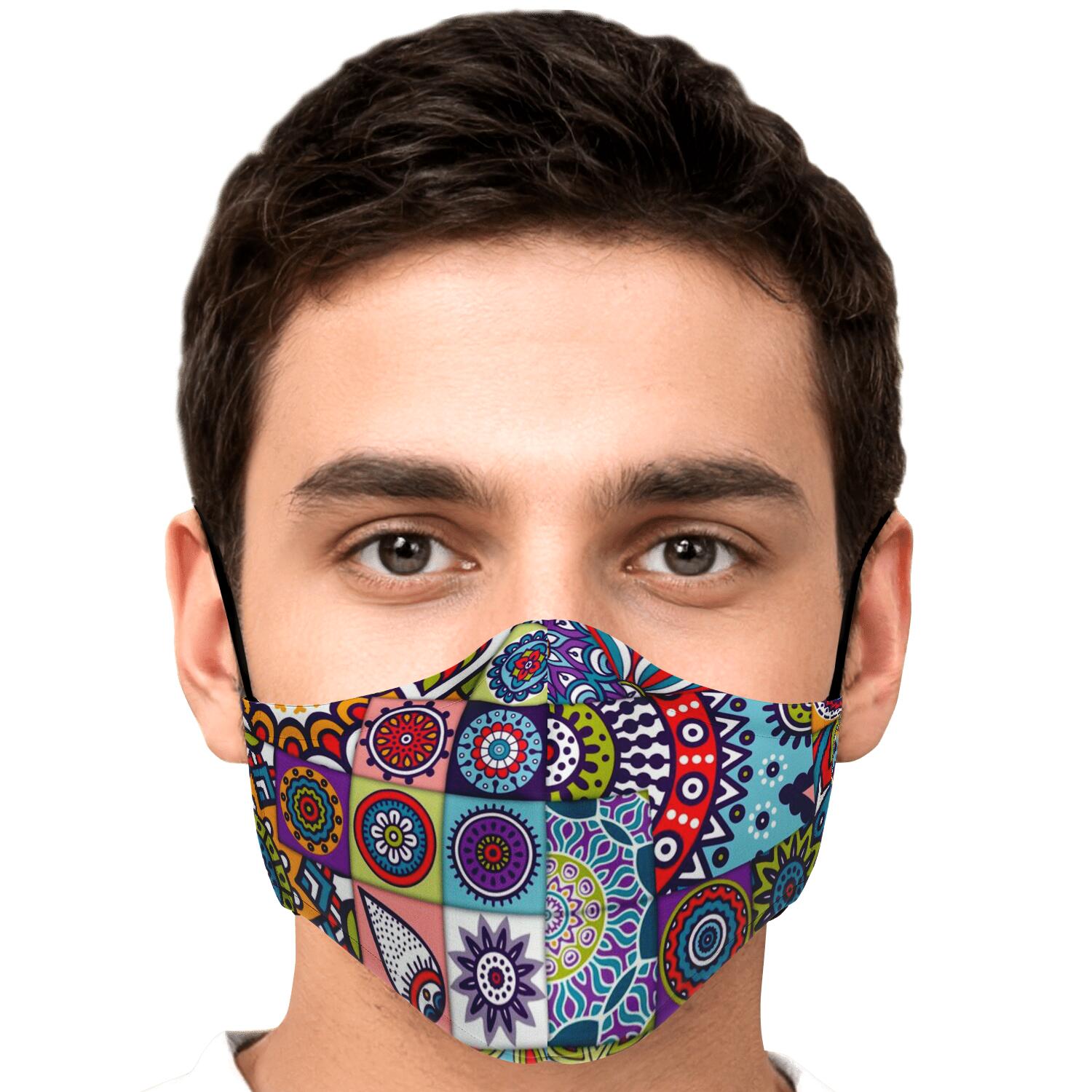 Mandala Tile Bohemian Pattern Print Face Mask