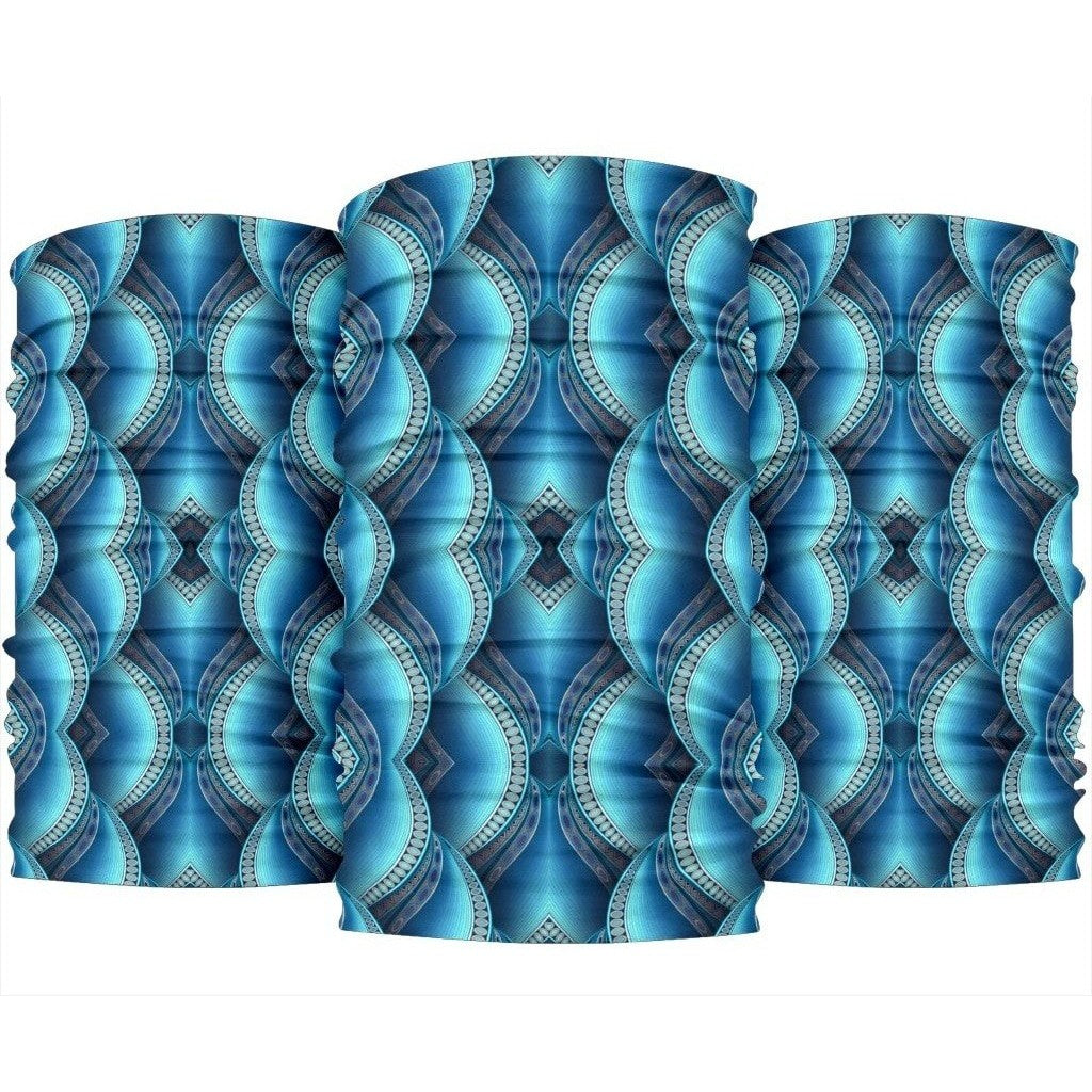 Mandala Waves Bohemian Pattern Print 3-Pack Bandanas