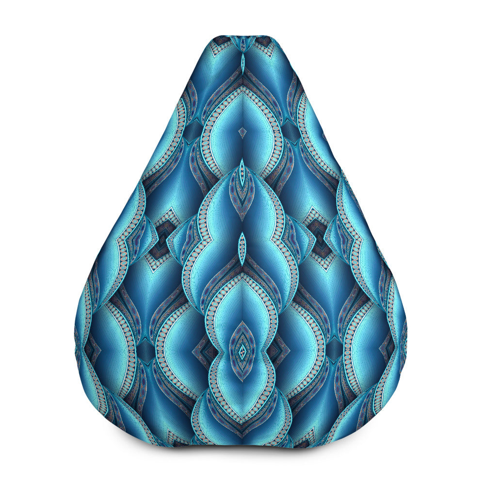 Mandala Waves Bohemian Pattern Print Bean Bag Cover