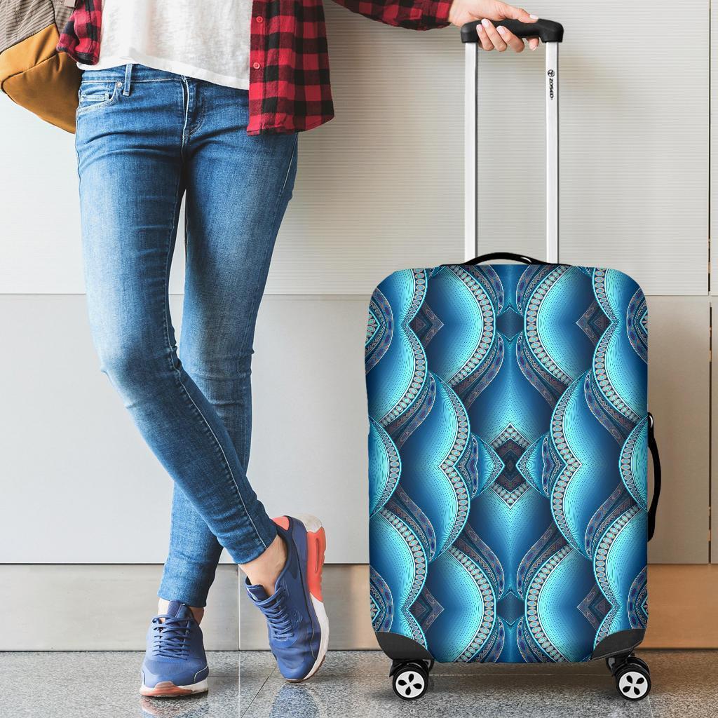 Mandala Waves Bohemian Pattern Print Luggage Cover