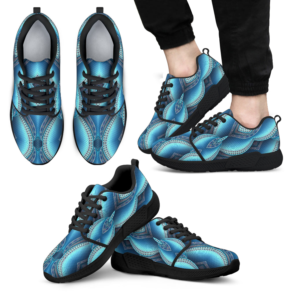 Mandala Waves Bohemian Pattern Print Men's Athletic Shoes