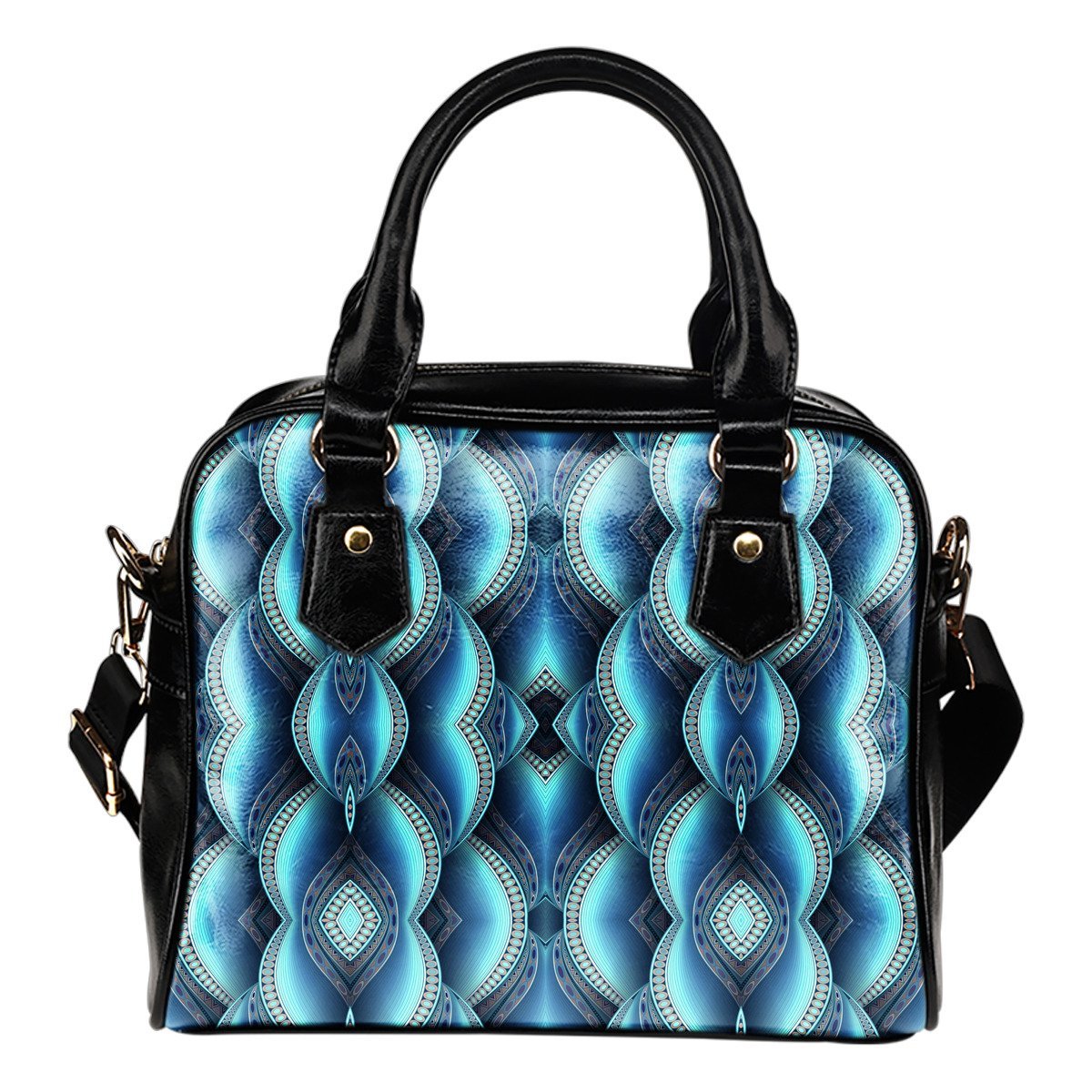 Mandala Waves Bohemian Pattern Print Shoulder Handbag