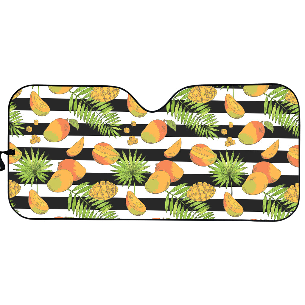 Mango Fruit Striped Pattern Print Car Sun Shade