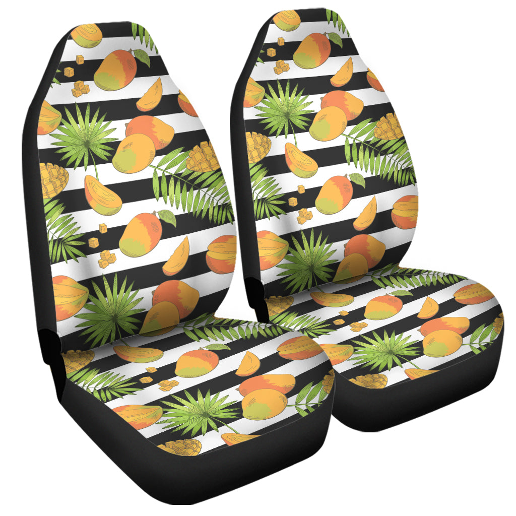 Mango Fruit Striped Pattern Print Universal Fit Car Seat Covers