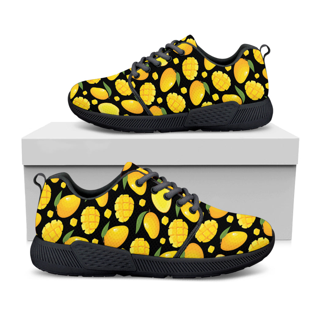 Mango Pattern Print Black Athletic Shoes