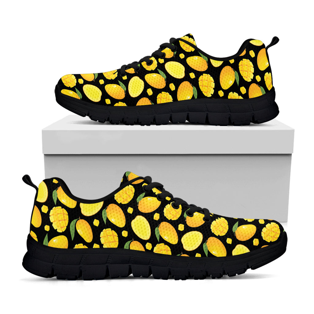 Mango Pattern Print Black Sneakers