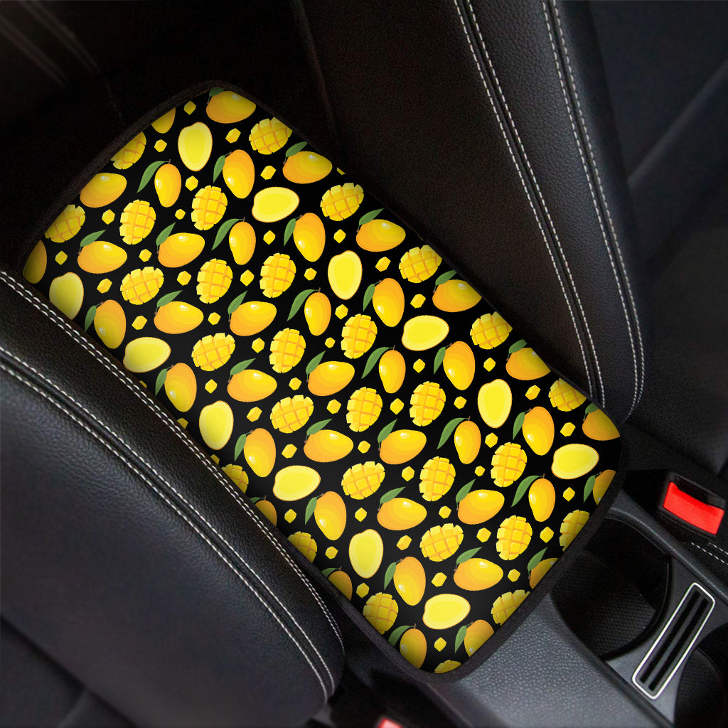 Mango Pattern Print Car Center Console Cover