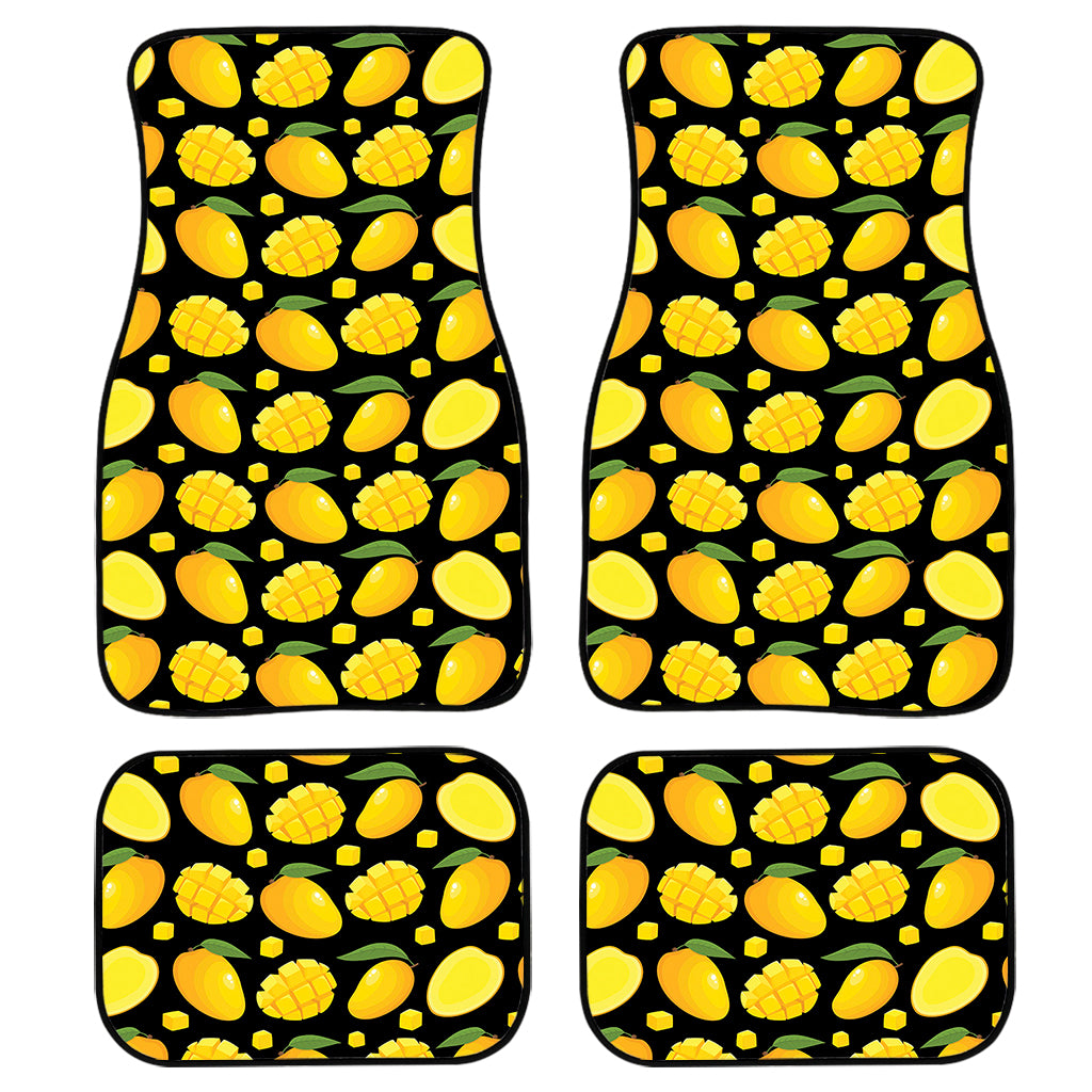 Mango Pattern Print Front and Back Car Floor Mats