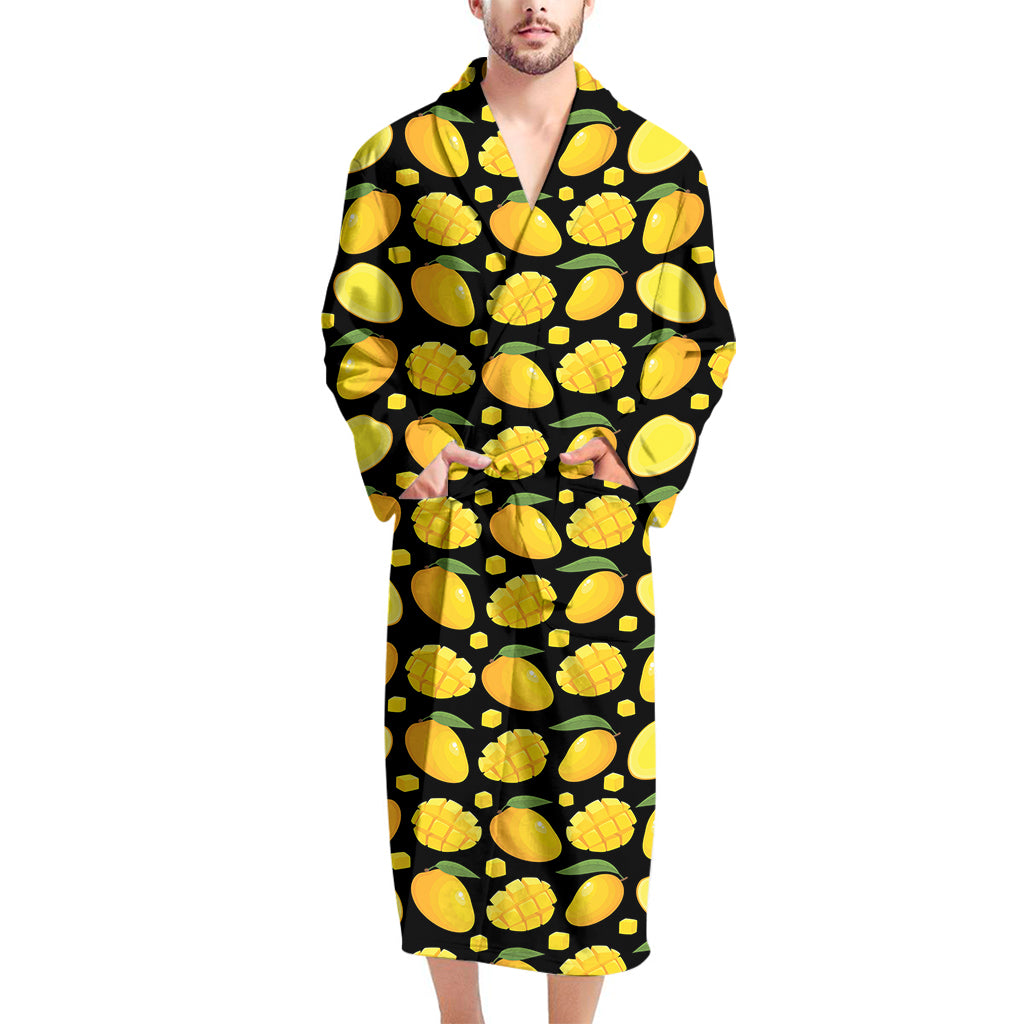 Mango Pattern Print Men's Bathrobe