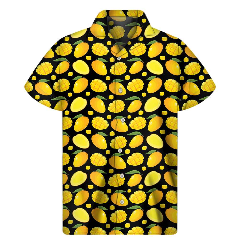 Mango Pattern Print Men's Short Sleeve Shirt