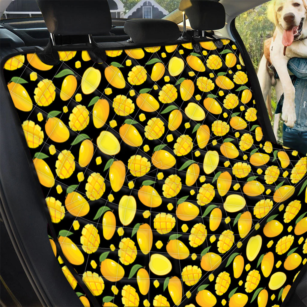 Mango Pattern Print Pet Car Back Seat Cover