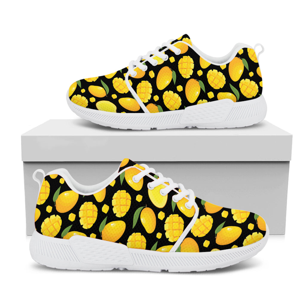 Mango Pattern Print White Athletic Shoes