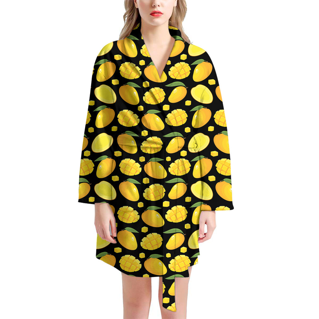 Mango Pattern Print Women's Bathrobe