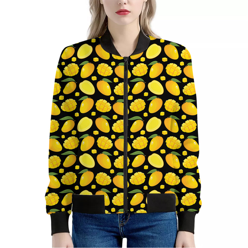 Mango Pattern Print Women's Bomber Jacket