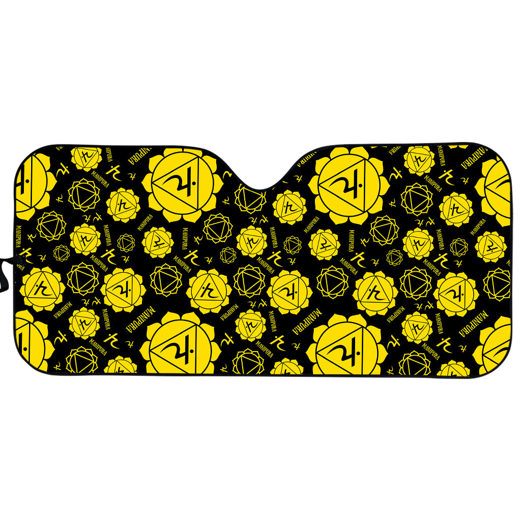 Manipura Chakra Pattern Print Car Sun Shade