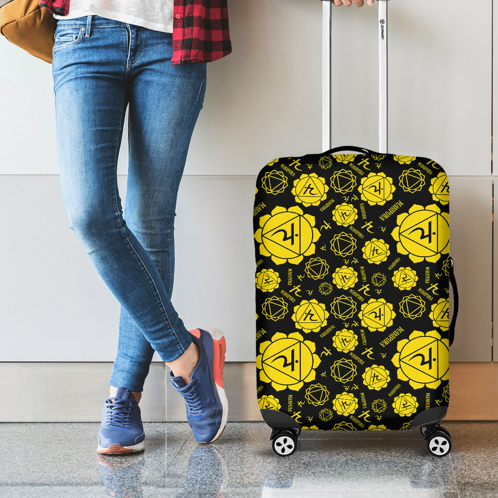 Manipura Chakra Pattern Print Luggage Cover