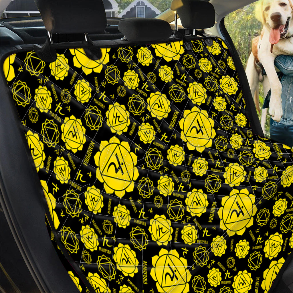 Manipura Chakra Pattern Print Pet Car Back Seat Cover