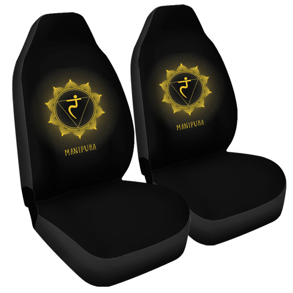 Manipura Chakra Symbol Print Universal Fit Car Seat Covers