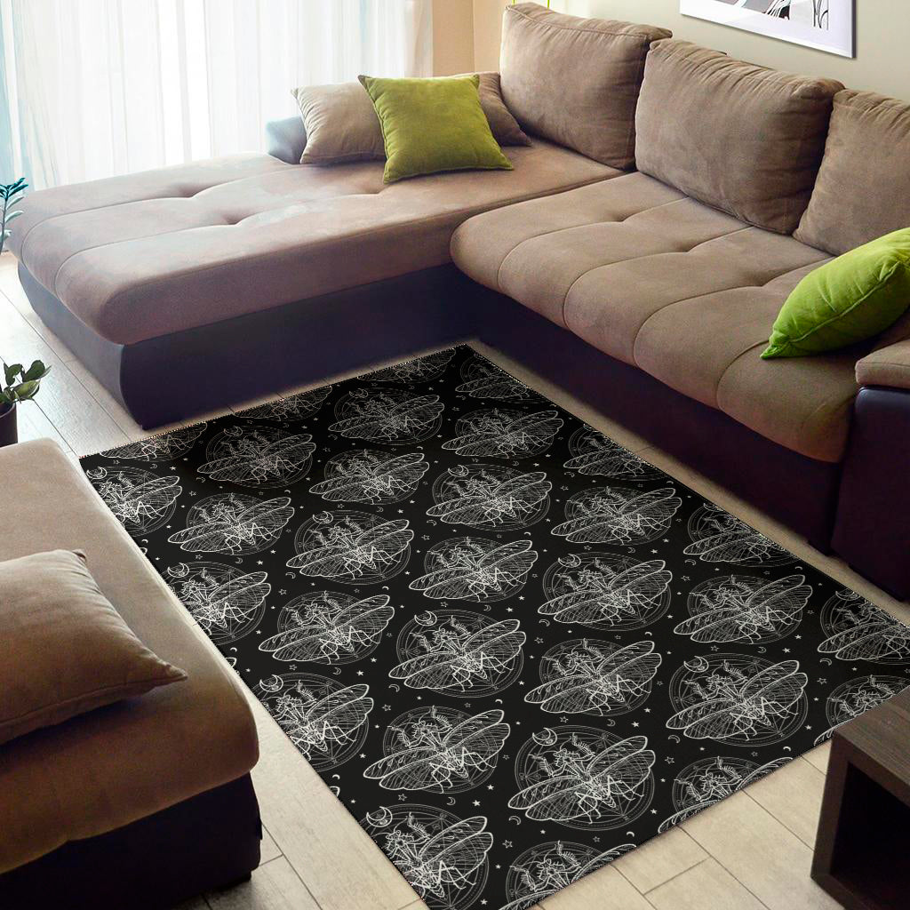 Mantis Spirit Animal Pattern Print Area Rug