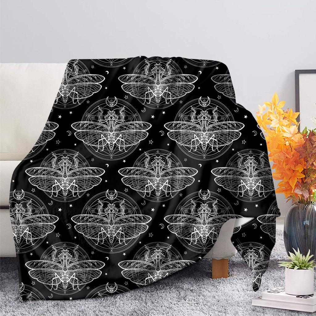 Mantis Spirit Animal Pattern Print Blanket