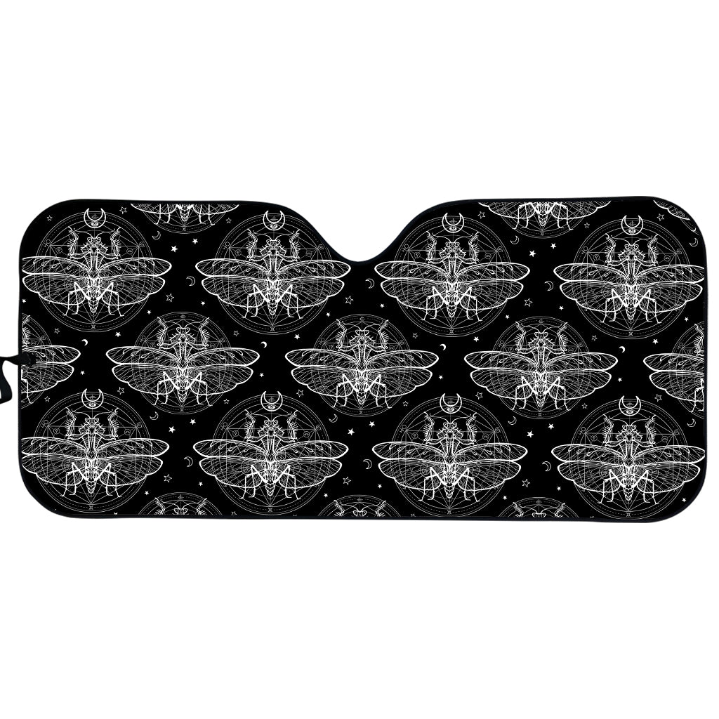 Mantis Spirit Animal Pattern Print Car Sun Shade