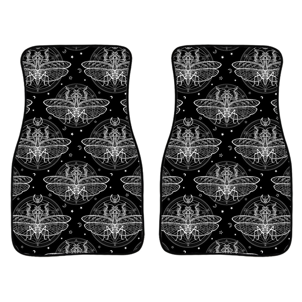 Mantis Spirit Animal Pattern Print Front Car Floor Mats