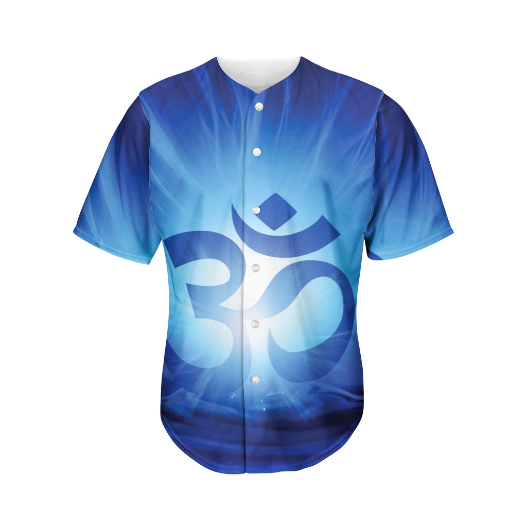 Mantra Om Print Men's Baseball Jersey