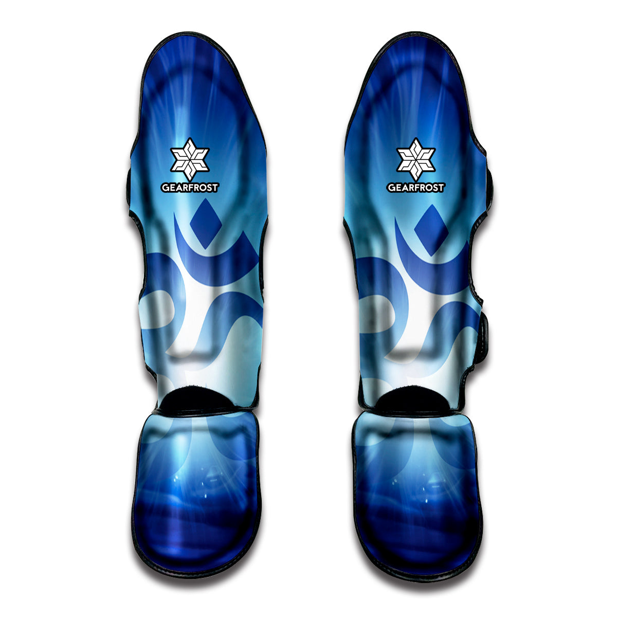 Mantra Om Print Muay Thai Shin Guards