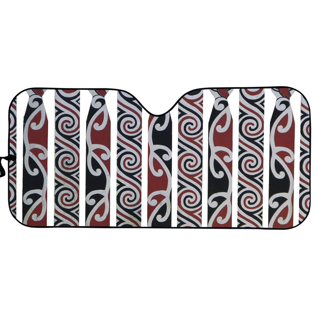 Maori Fence Print Car Sun Shade