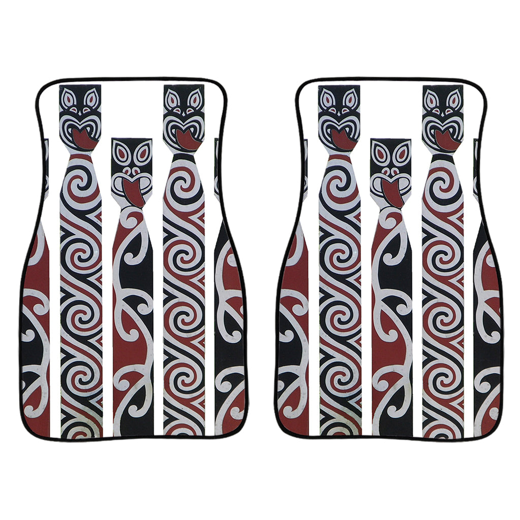 Maori Fence Print Front Car Floor Mats