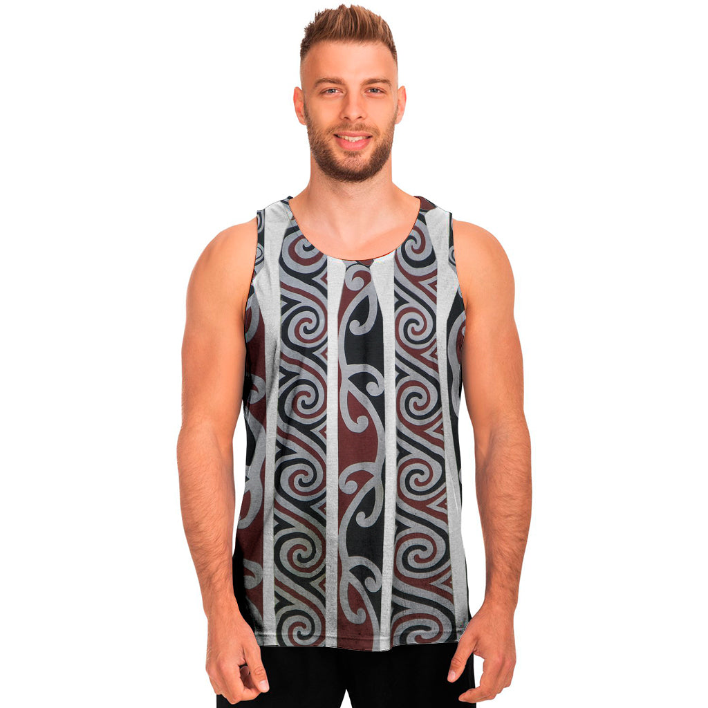 Maori Fence Print Men's Tank Top