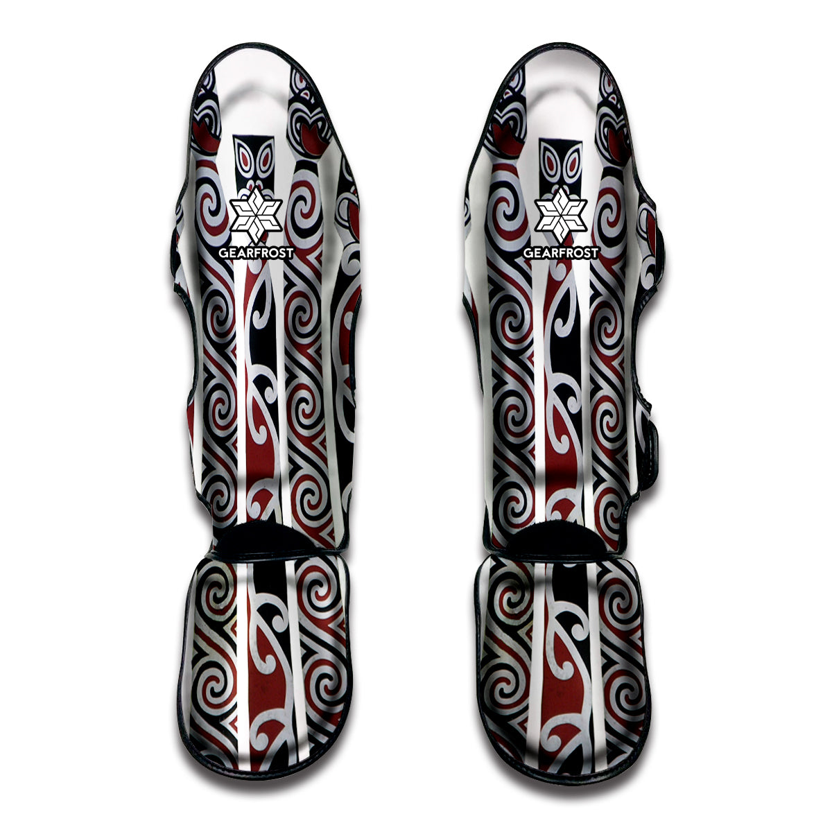 Maori Fence Print Muay Thai Shin Guards