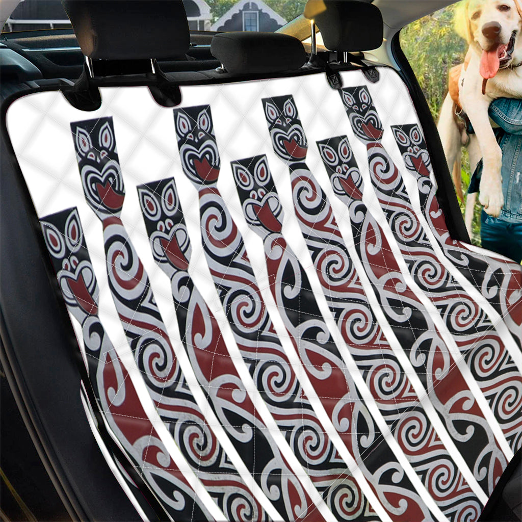 Maori Fence Print Pet Car Back Seat Cover