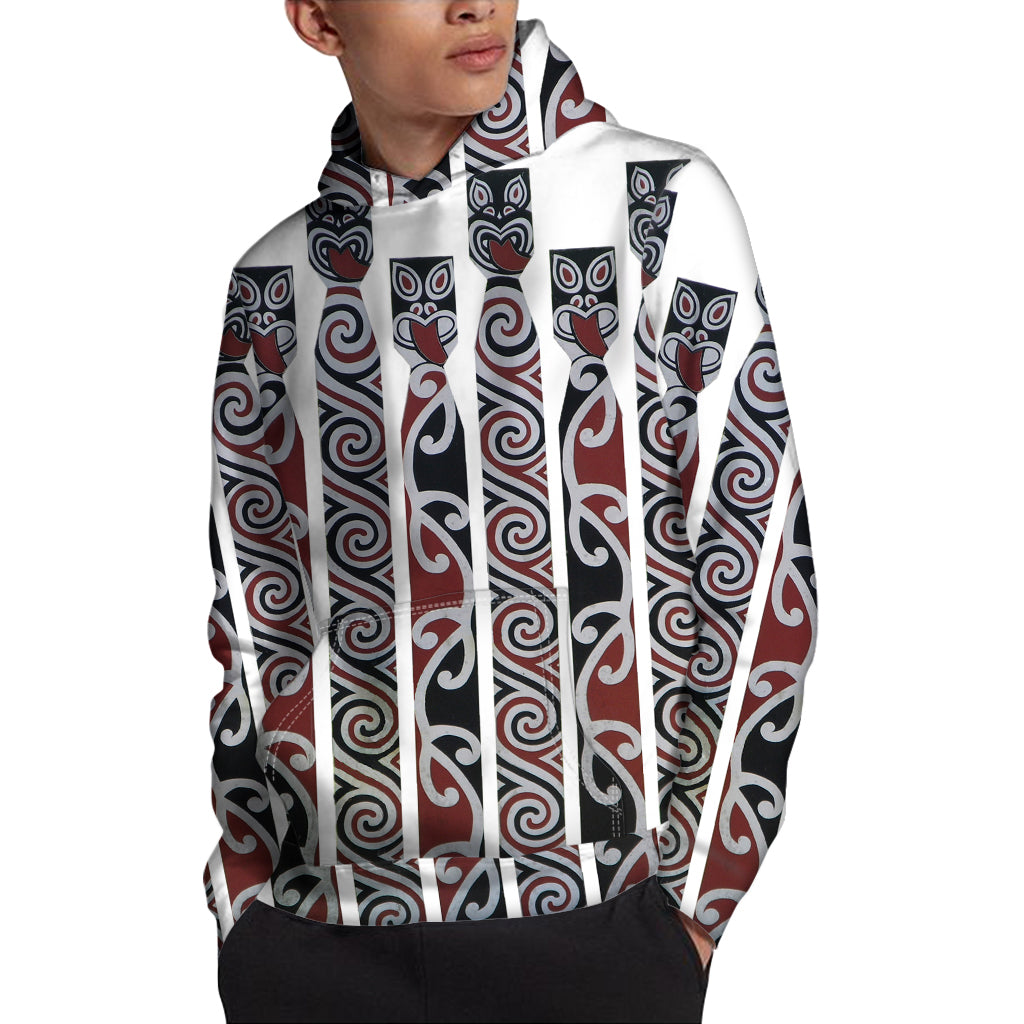 Maori Fence Print Pullover Hoodie