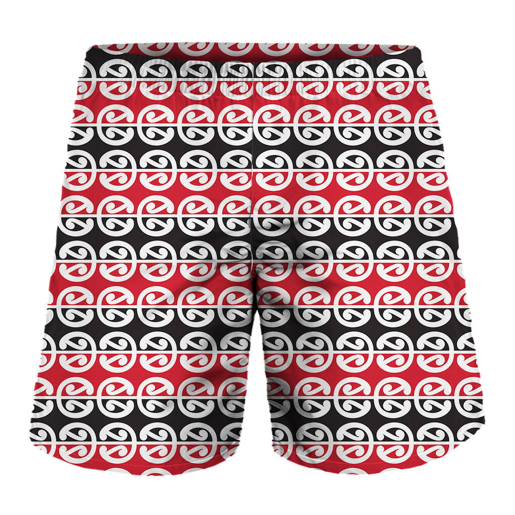 Maori Kowhaiwhai Pattern Print Men's Shorts