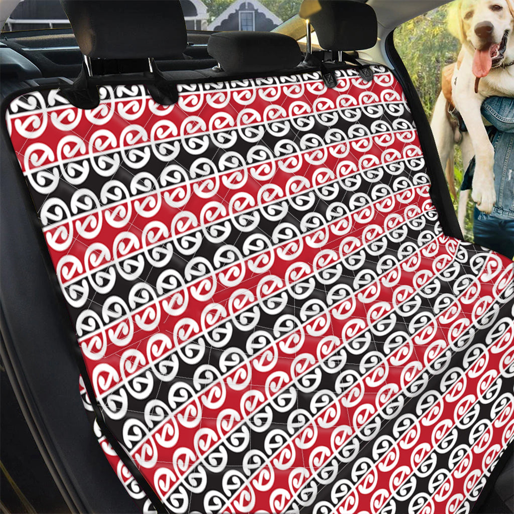 Maori Kowhaiwhai Pattern Print Pet Car Back Seat Cover