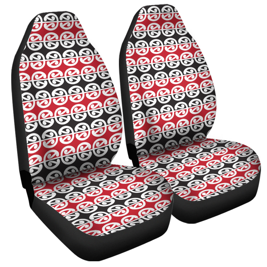 Maori Kowhaiwhai Pattern Print Universal Fit Car Seat Covers