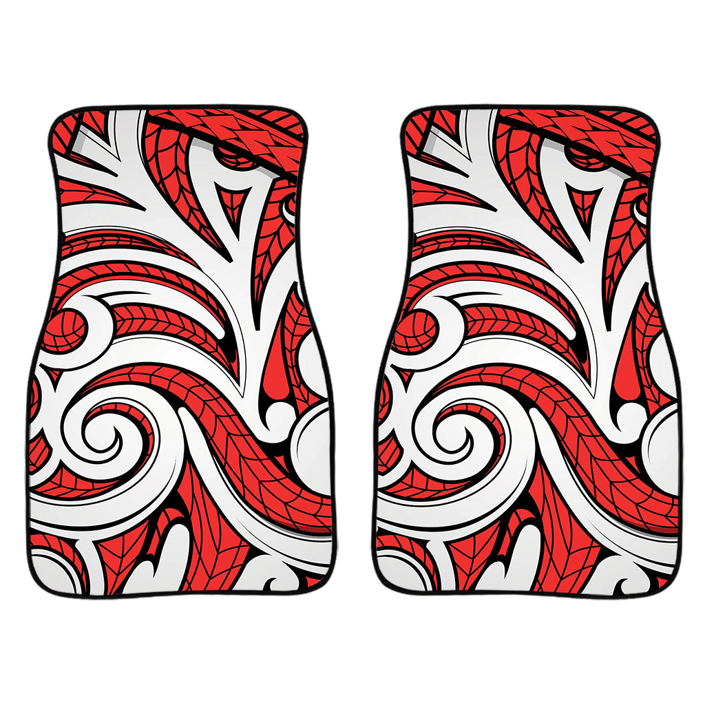 Maori Kowhaiwhai Tribal Polynesian Print Front Car Floor Mats