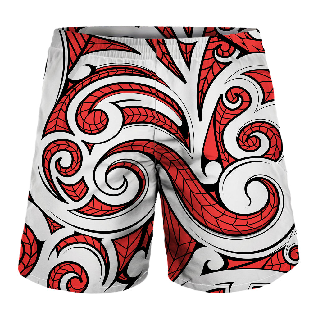 Maori Kowhaiwhai Tribal Polynesian Print Men's Shorts